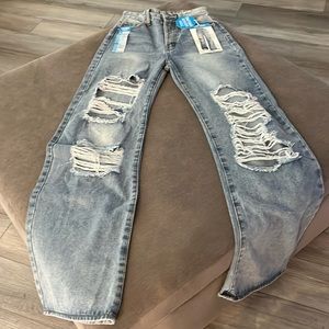 NWT size 0 boot cut jeans by SONG denim